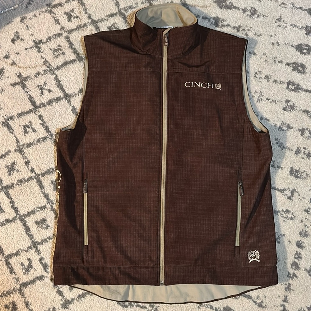 Men’s XL Cinch Neoprene Brown/tan Vest